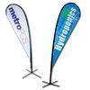 Flying banner display , feather flags and banners
