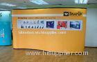 Aluminum Pop Up Exhibition Stands , 3x4 Curved Magnetic pop up stand