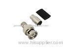 CE CCTV BNC Crimp Connector for Rg59 , RF BNC Connector