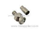 Male CCTV BNC Connector for Rg59 , Coaxial Cable BNC Connector