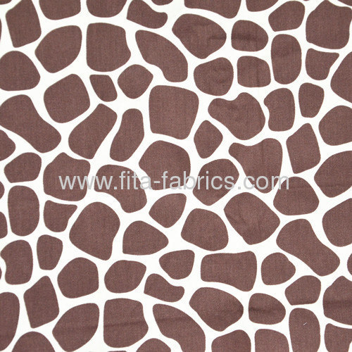 Leopard and Zebra Print Twill Fabric