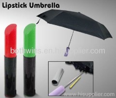 Umbrella by lipstick mould