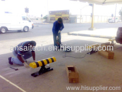 remote controlling parking locks and space barriers