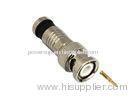 RF CCTV BNC Connector for Rg59 Cable , BNC 50 Ohm Connector