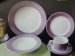 procelain round shape dinner set 20pc ceramic