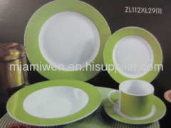 procelain round shape dinner set 20pc ceramic