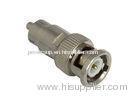 Nickel Plated CCTV BNC Connector , BNC Male to RCA Male Connector