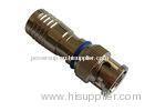 RG6 Compression BNC Connector , Waterproof Male BNC Connector
