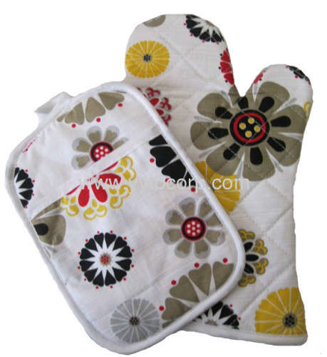 made of slubbed fabric,reavtive printing, microwave glove