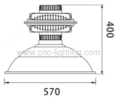 UL approved 200-300W Industrial highbay with induction lamp