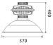 LVD induction highbay fixture