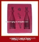 Vaccum wine bottle tray packaging