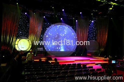 6*4m led star curtain with RGB color