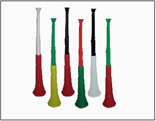 Plastic Toys DIY 2-parts Vuvuzela