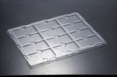 Plastic thermoforming blister packaging tray