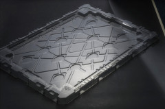 Thermoforming plastic blister packaging tray