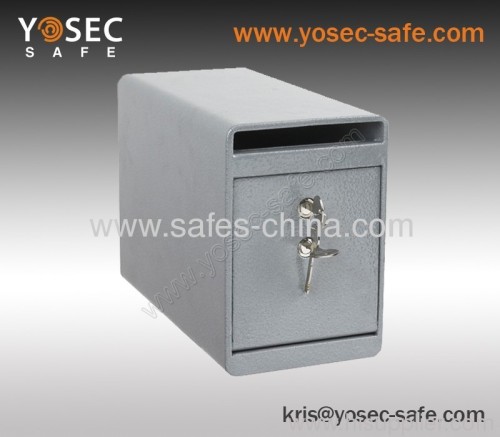 dual ke lock cash deposit safe box