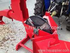 tractor trailer mounted wood chipping machine