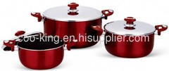 6PCS Shiny Colorful Aluminum Casserole Set