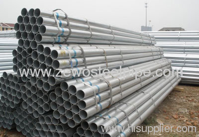ASTM A53A Hot dipped galvanized steel pipe