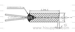 Dual fiber pigtail w/o connector