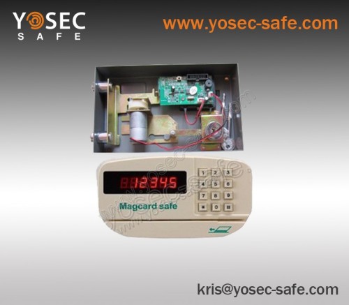 Electronic Hotel safe lock with swipe card read