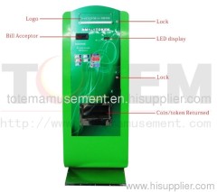 totem green Exchange coin and cash machine