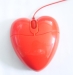 Retractable cable mini heart usb mouse