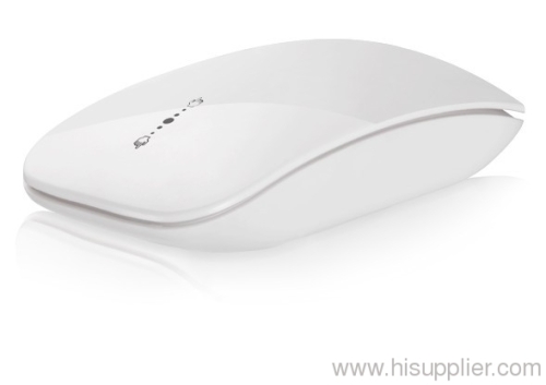 white computer scroll touch wireless mouse