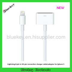 Lightning 8 Pin to 30 Pin Connection Charger Cable/Adapter