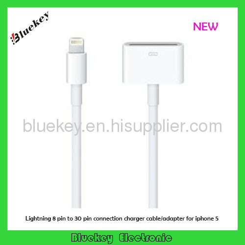 Lightning 8 Pin to 30 Pin Connection Charger Cable/Adapter