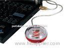 USB 2.0 Mini Color Light / Silver Portable USB Hubs With 3 USB Ports For Ports Of PC Splitter