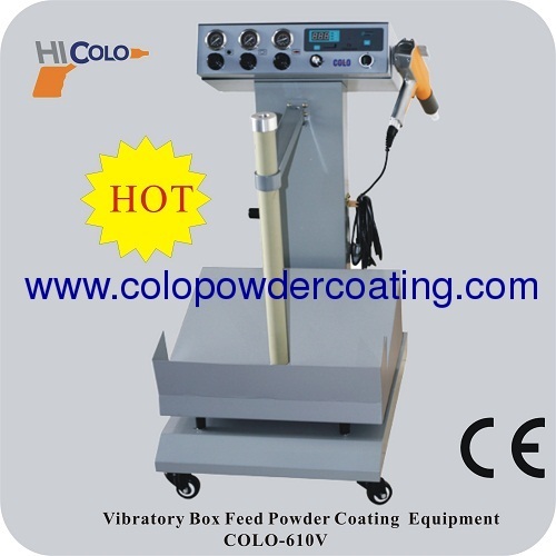 Pulse Type box feed easy to chage colors Manual powder coating equipment colo-610v