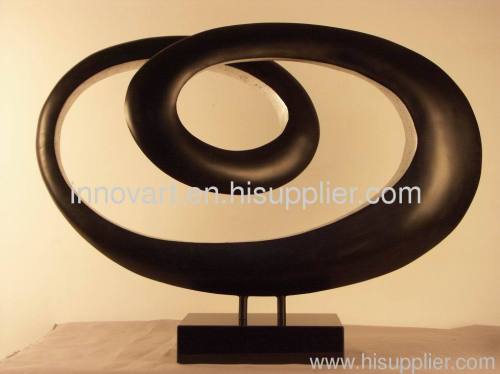 modern abstract resin sculpture
