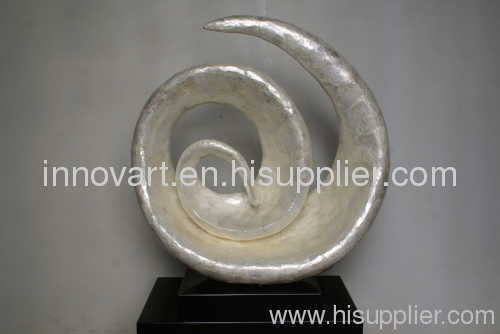 abstract shell inlay sculpture