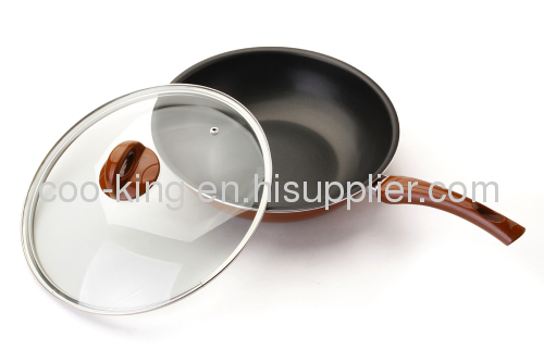 28CM Aluminum Non-Stick Wok Pan