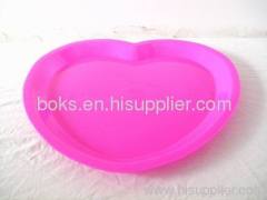 Valentine's Day Heart Shape Plastic Plate