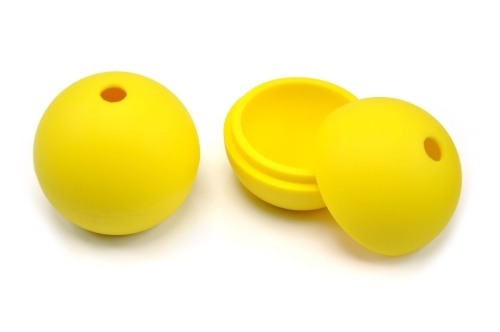 FDA 3inch Silicone Ice ball mold in Yellow