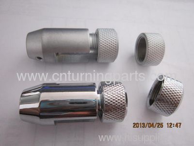 Knurling with different surface treatment
