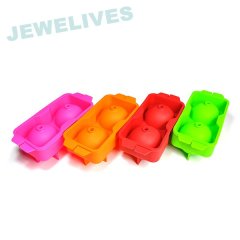 FDA Double Ice ball mold in Red Color