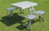 aluminum folding picnic table with 4 seats