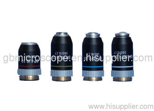 semi plan achromatic lens 4X 10X 40X 100X /Microscope parts