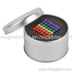 Rainbow magnetic ball toy/Colorful neocube-5mm 216 pcs