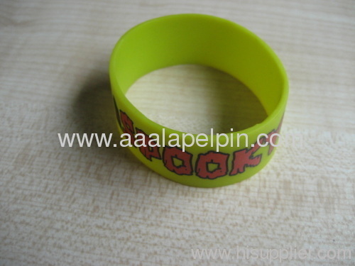 fashion imprinted silicone wristbands silicone