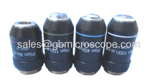 Microscope plan lens 4X 10X 40X 100X/objective manufacturer