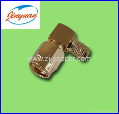 MMCX male crimp Right angle for RG316 cable