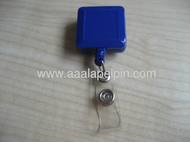 Fashion promotion Plastic Square shapeRe-tractable badge holder 