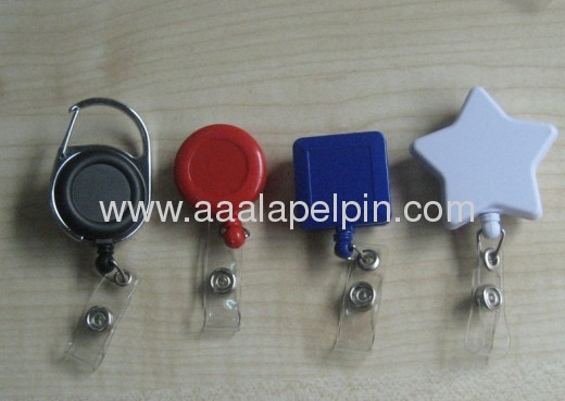 Fashion promotion Plastic Square shapeRe-tractable badge holder 