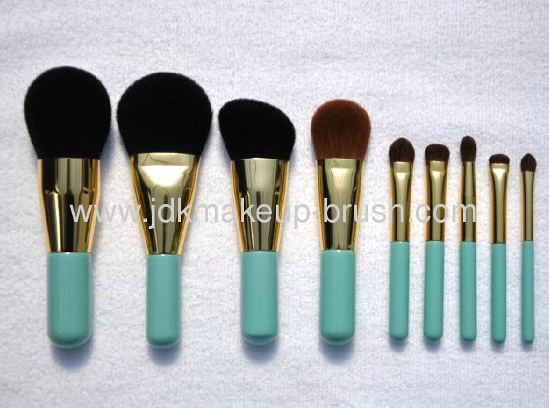 9pcs High Quality Makeup Brush Kits with Short handle