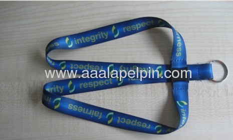 Fashion dye sublimation lanyards with key ring for promotion